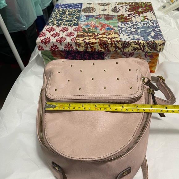 COPY - Fossil Felicity leather backpack pale pink with studs - Picture 14 of 16